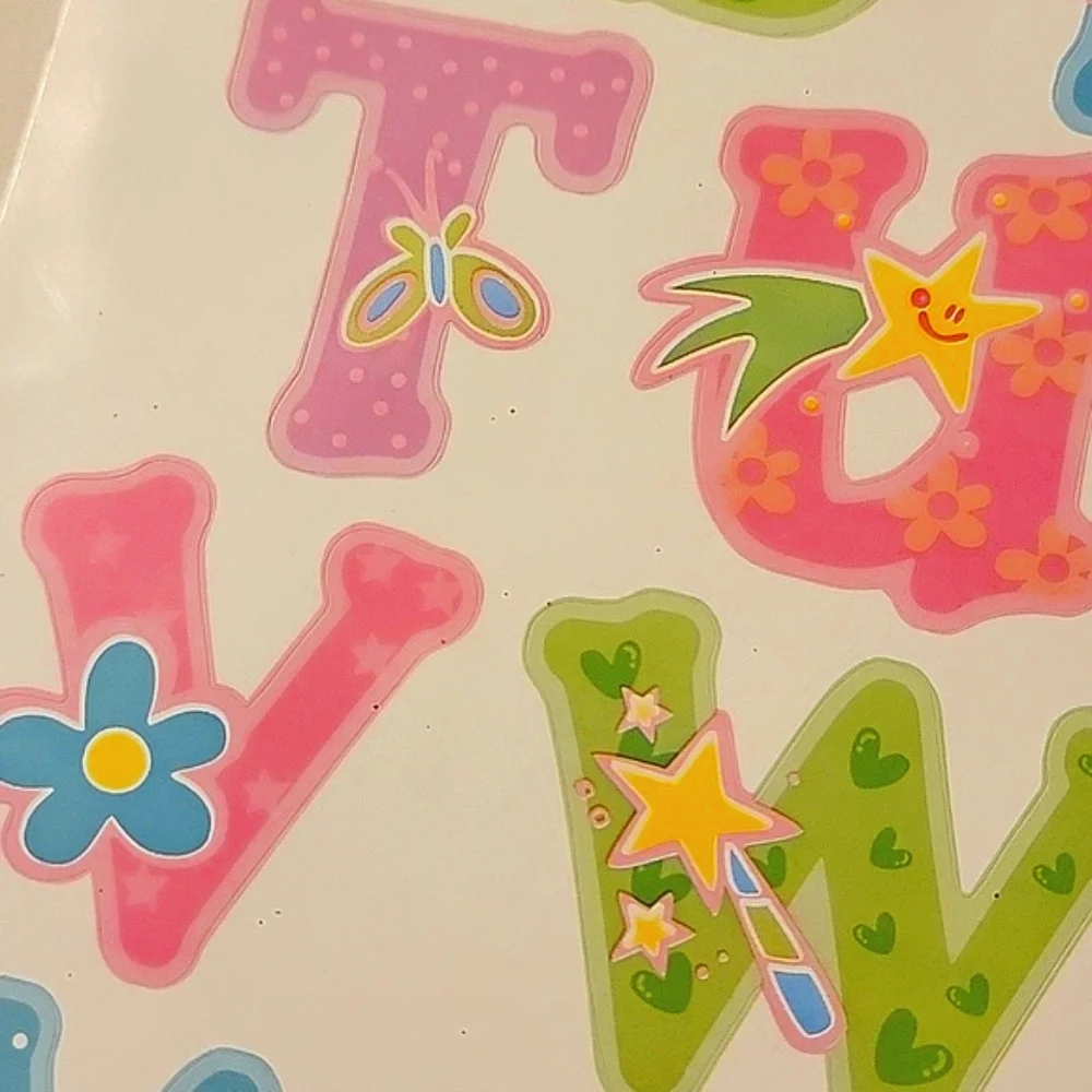 NEW Main Street Wall Creations Jumbo Wall Decals - Alphabet Collection